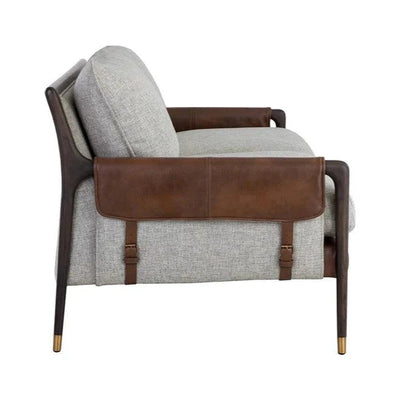 Mauti Sofa - Brown - Durable Mid - Century Charm - LOOMLAN - SUNPAN - Sofas & Loveseats