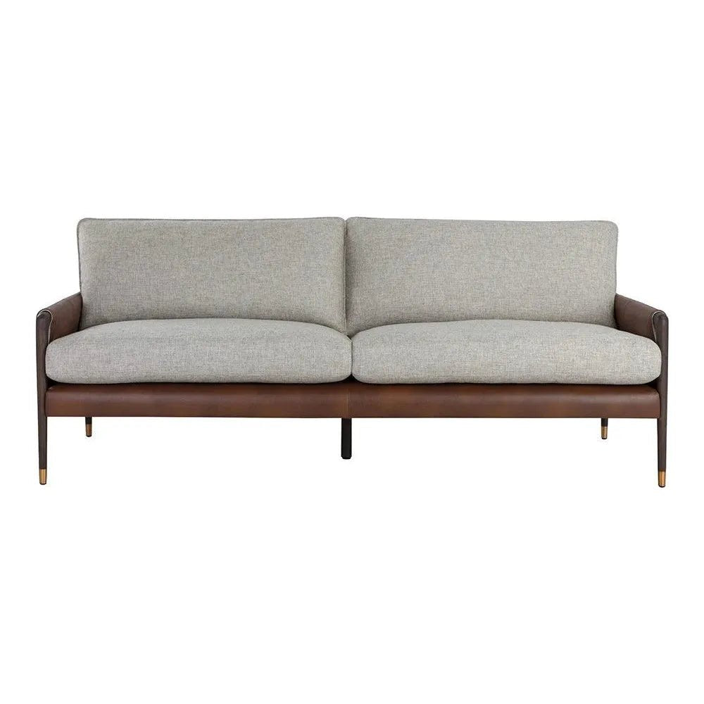 Mauti Sofa - Brown - Durable Mid - Century Charm - LOOMLAN - SUNPAN - Sofas & Loveseats