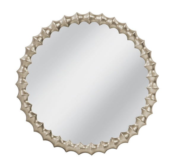 Max Modern Silver Framed Wall Mirror - LOOMLAN - Bassett Mirror - Wall Mirrors