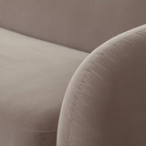 Maya Mink Performance Velvet Modern Sofa - LOOMLAN - Diamond Sofa - Sofas & Loveseats