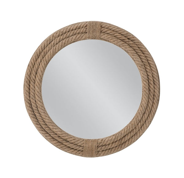 Mayflower Rope Design Round Wall Mirror - LOOMLAN - Bassett Mirror - Wall Mirrors