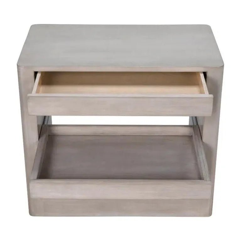 Mayito Alder Rectangular 1 Drawer Side Table - LOOMLAN - CFC - Side Tables