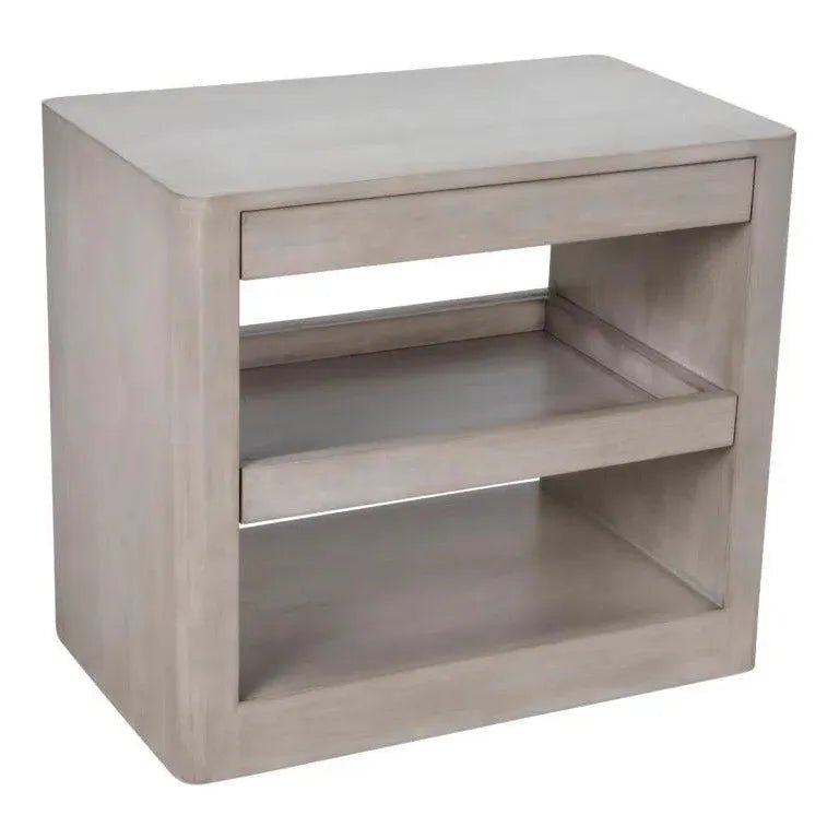 Mayito Alder Rectangular 1 Drawer Side Table - LOOMLAN - CFC - Side Tables