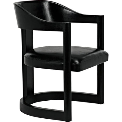 Mccormick Chair, Charcoal Black - LOOMLAN - Noir - Dining Chairs