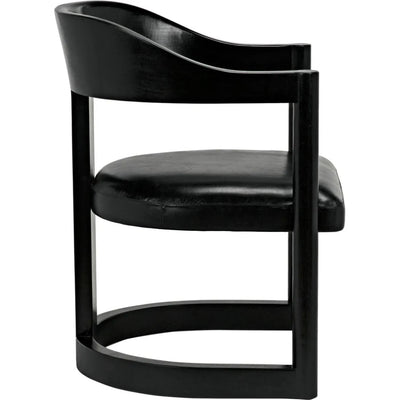 Mccormick Chair, Charcoal Black - LOOMLAN - Noir - Dining Chairs