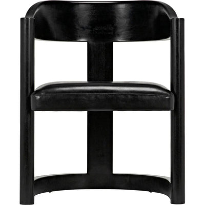 Mccormick Chair, Charcoal Black - LOOMLAN - Noir - Dining Chairs