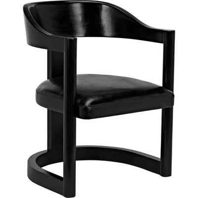 Mccormick Chair, Charcoal Black - LOOMLAN - Noir - Dining Chairs