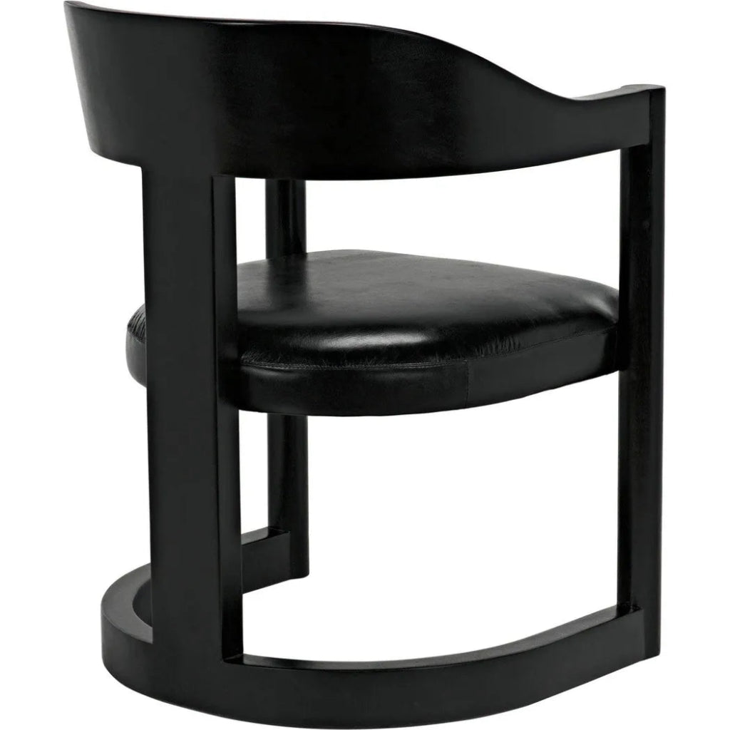 Mccormick Chair, Charcoal Black - LOOMLAN - Noir - Dining Chairs