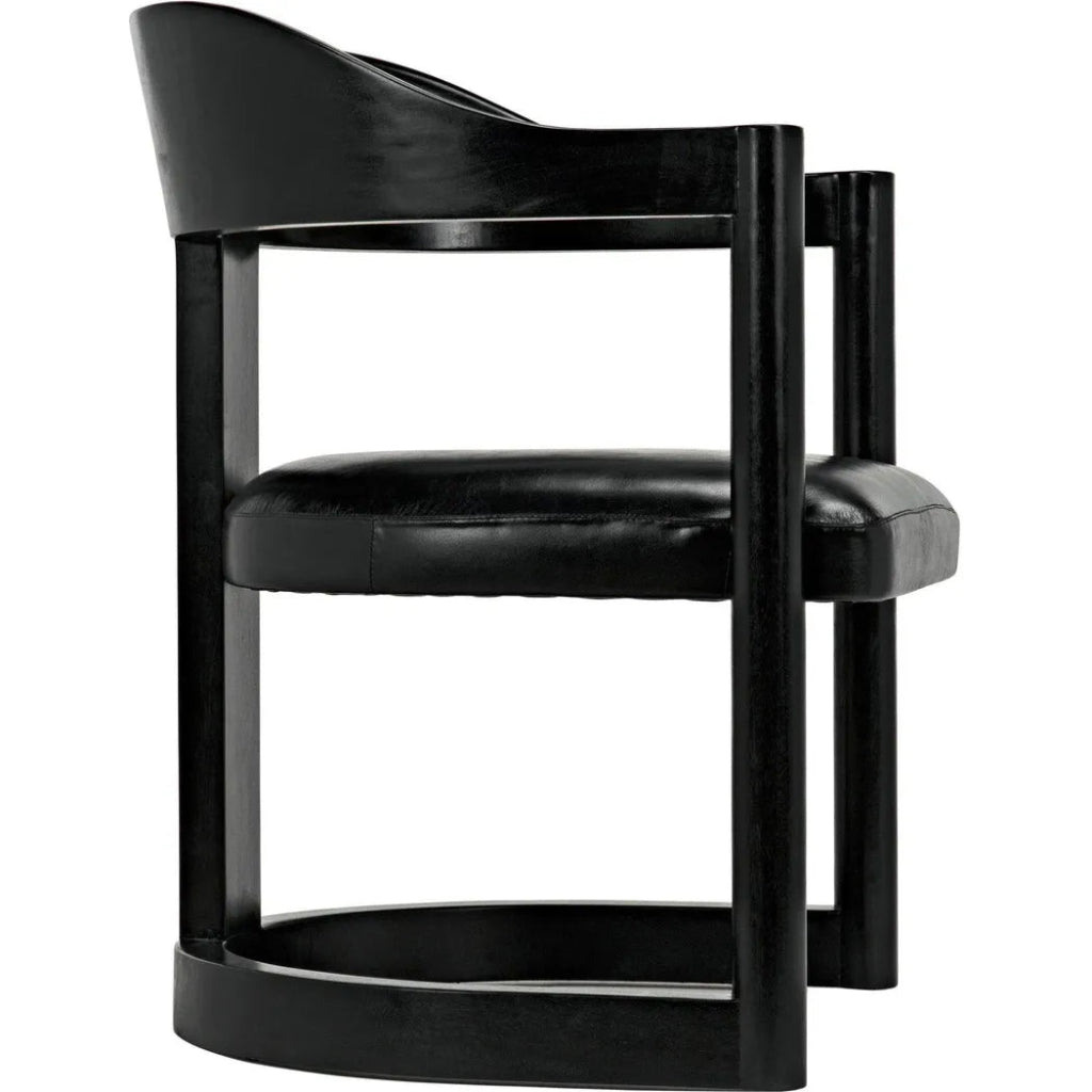 Mccormick Chair, Charcoal Black - LOOMLAN - Noir - Dining Chairs