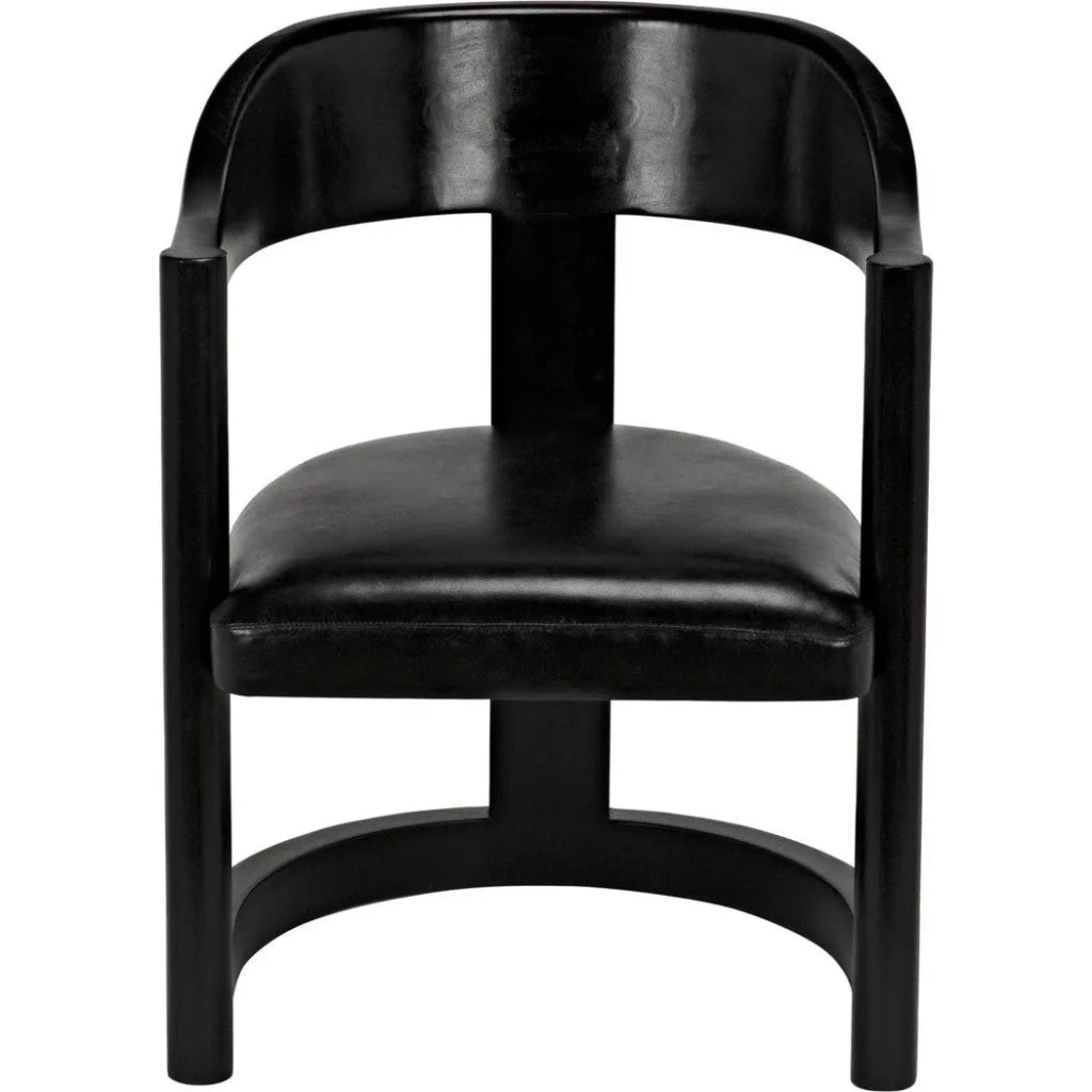 Mccormick Chair, Charcoal Black - LOOMLAN - Noir - Dining Chairs