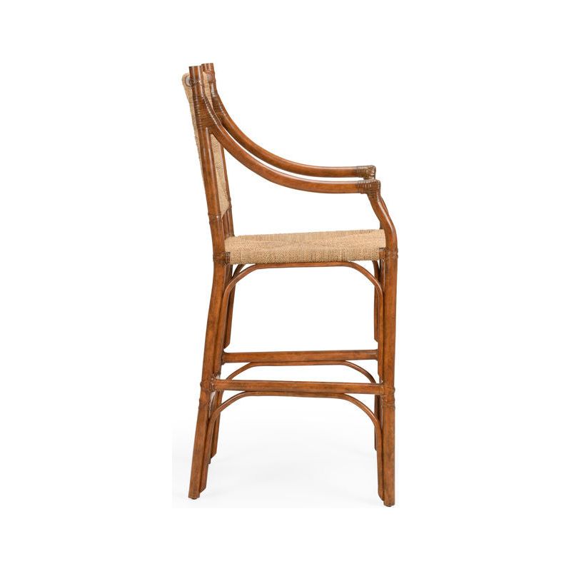 Mecklenburg Rattan Frame Bar Stool - LOOMLAN - Chelsea House - Bar Stools