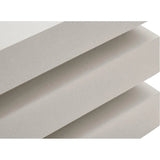 Meditation Block Short - White Outdoor End Table - LOOMLAN - Seasonal Living - Outdoor Side Tables