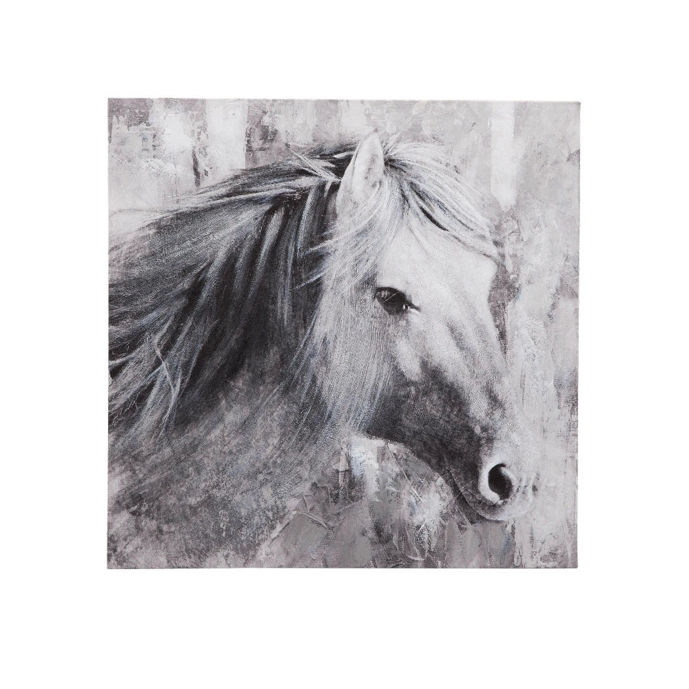 Meg Grey Wall Art - LOOMLAN - Bassett Mirror - Canvas Art