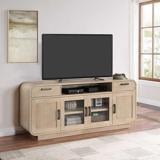 Melia Wood Brown Entertainment Unit - LOOMLAN - Panama Jack - TV Stands & Media Centers