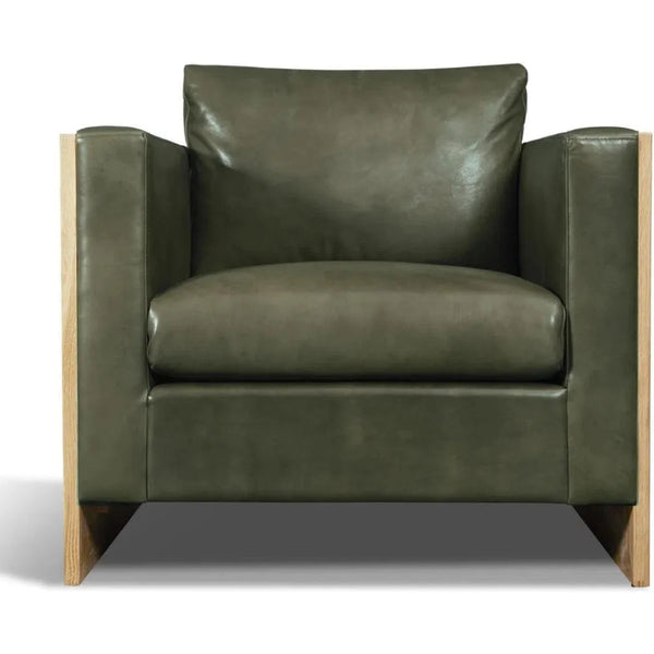 Mendenhall Premium Leather Club Chair - LOOMLAN - One For Victory - Club Chairs