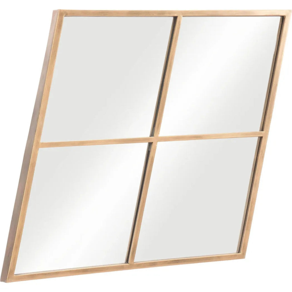 Meo Mirror Gold - LOOMLAN - Zuo Modern - Wall Mirrors