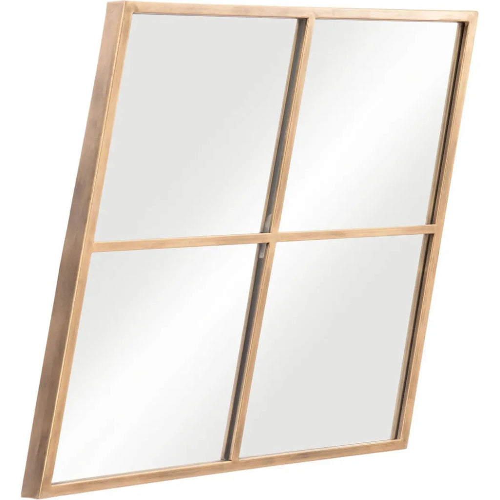 Meo Mirror Gold - LOOMLAN - Zuo Modern - Wall Mirrors