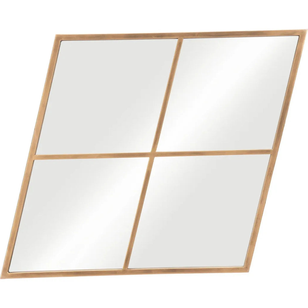 Meo Mirror Gold - LOOMLAN - Zuo Modern - Wall Mirrors