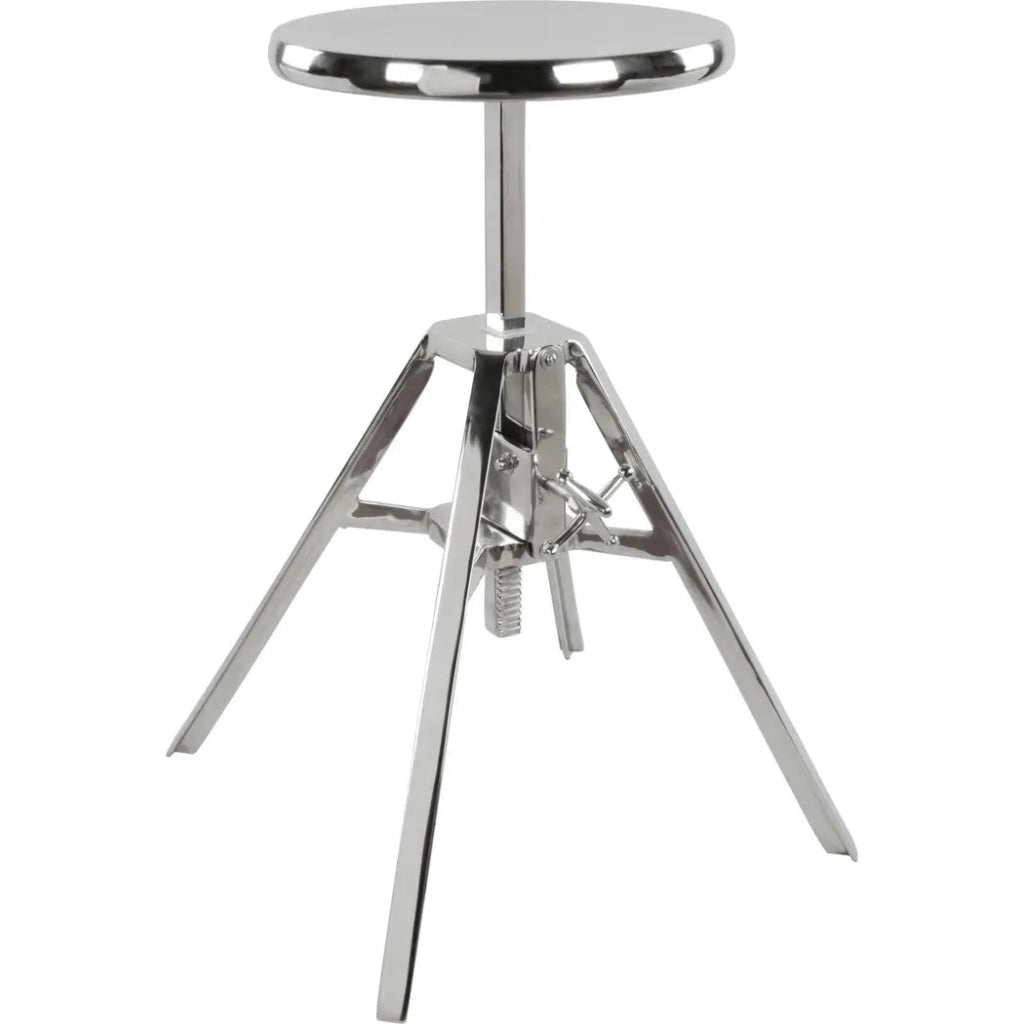 Mercy Stool Nickel - LOOMLAN - Zuo Modern - Dining Chairs