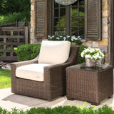 Mesa Square Cube End Table - LOOMLAN - Lloyd Flanders - Outdoor Side Tables