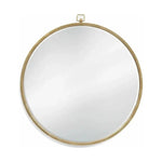 Metal Framed Traditional Round Wall Mirror - LOOMLAN - Bassett Mirror - Wall Mirrors