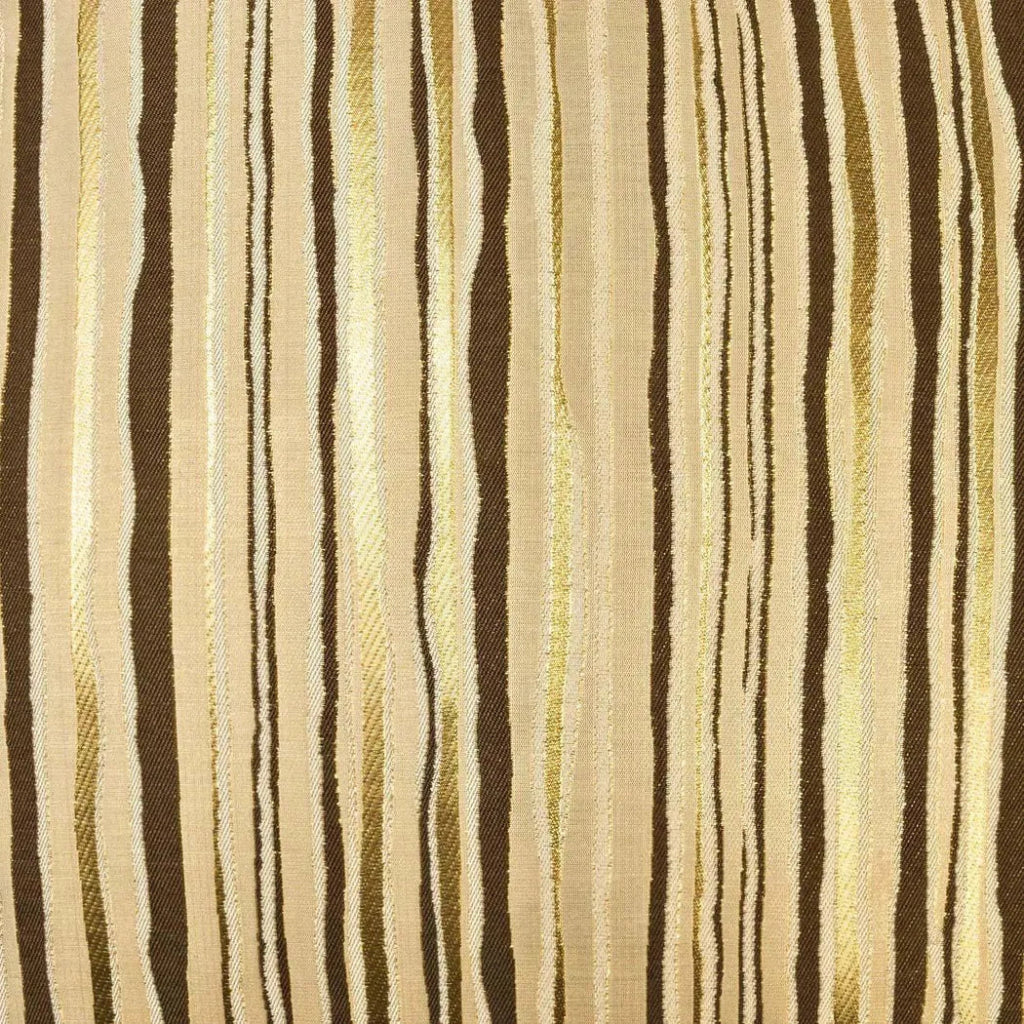 Metallic Stripe Brown Throw Pillow Insert - LOOMLAN - D.V. Kap - Throw Pillows