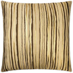 Metallic Stripe Brown Throw Pillow Insert - LOOMLAN - D.V. Kap - Throw Pillows