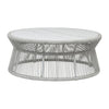 Miami Marble And Rope Outdoor Coffee Table - LOOMLAN - Sunset West - Outdoor Coffee Tables