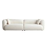 Micah Elite Ivory Fabric Sofa - LOOMLAN - Diamond Sofa - Sofas & Loveseats