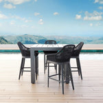 Milano Weatherproof Outdoor Bar Stool - LOOMLAN - Sunset West - Outdoor Bar Stools