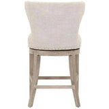 Milton Swivel Counter Stool Bisque French Linen - LOOMLAN - Essentials For Living - Counter Stools