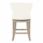 Milton Swivel Counter Stool LiveSmart White - LOOMLAN - Essentials For Living - Counter Stools