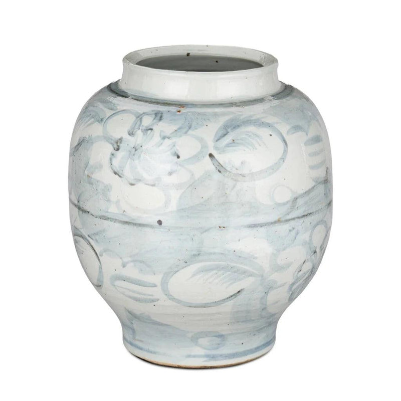 Ming - Style Countryside Large Preserve Pot - LOOMLAN - Currey & Co - Vases & Jars