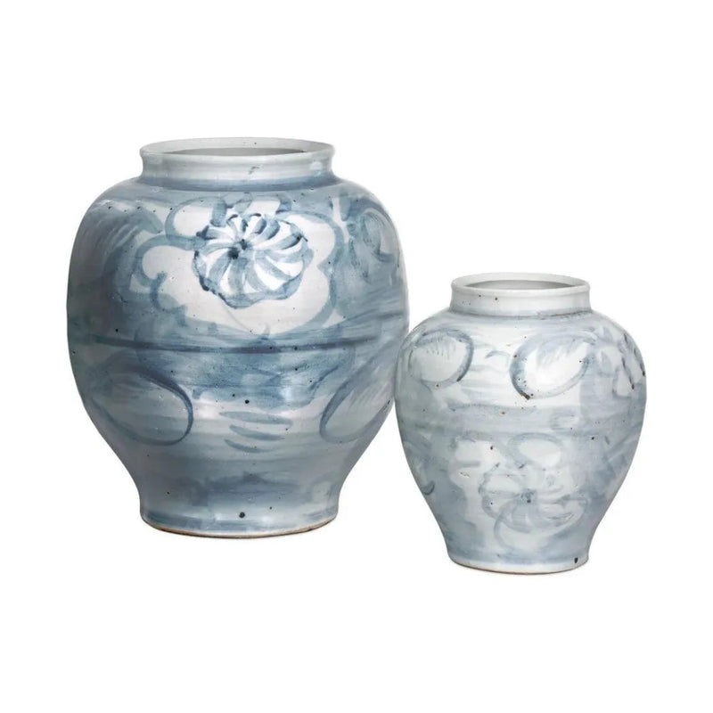 Ming - Style Countryside Large Preserve Pot - LOOMLAN - Currey & Co - Vases & Jars