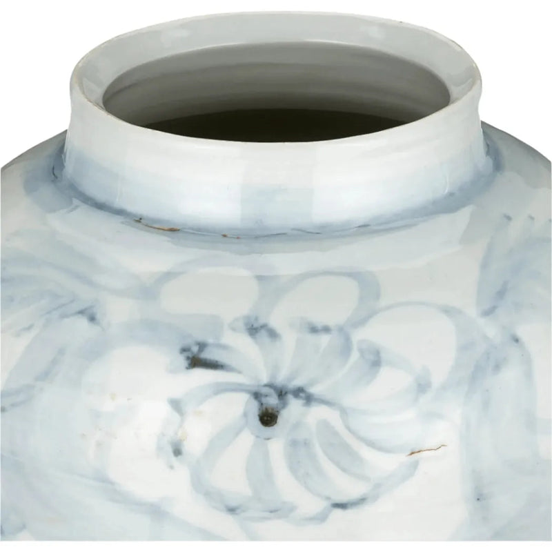 Ming - Style Countryside Medium Preserve Pot - LOOMLAN - Currey & Co - Vases & Jars