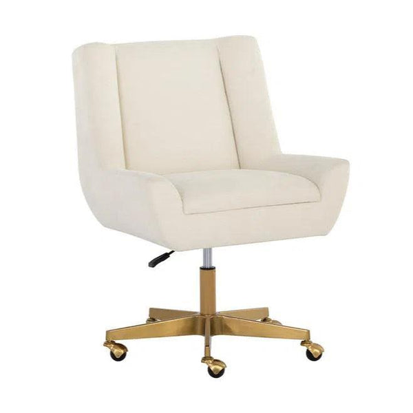 Mirian Office Chair Zenith Alabaster Gold Base - LOOMLAN - SUNPAN - Office Chairs