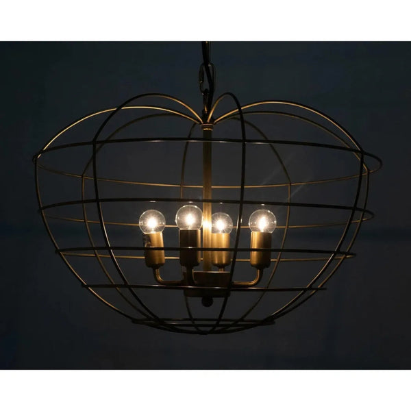 Mo Metal Pendant With Brass Finish - LOOMLAN - Noir - Pendants
