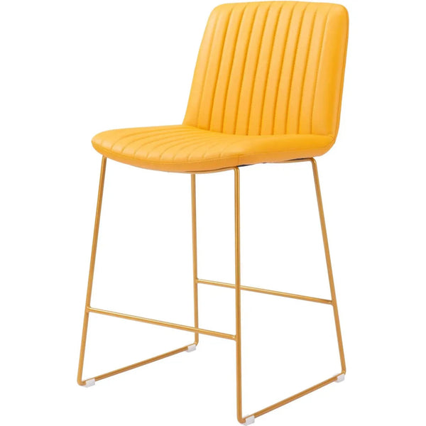 Mode Counter Chair (Set of 2) Yellow - LOOMLAN - Zuo Modern - Counter Stools