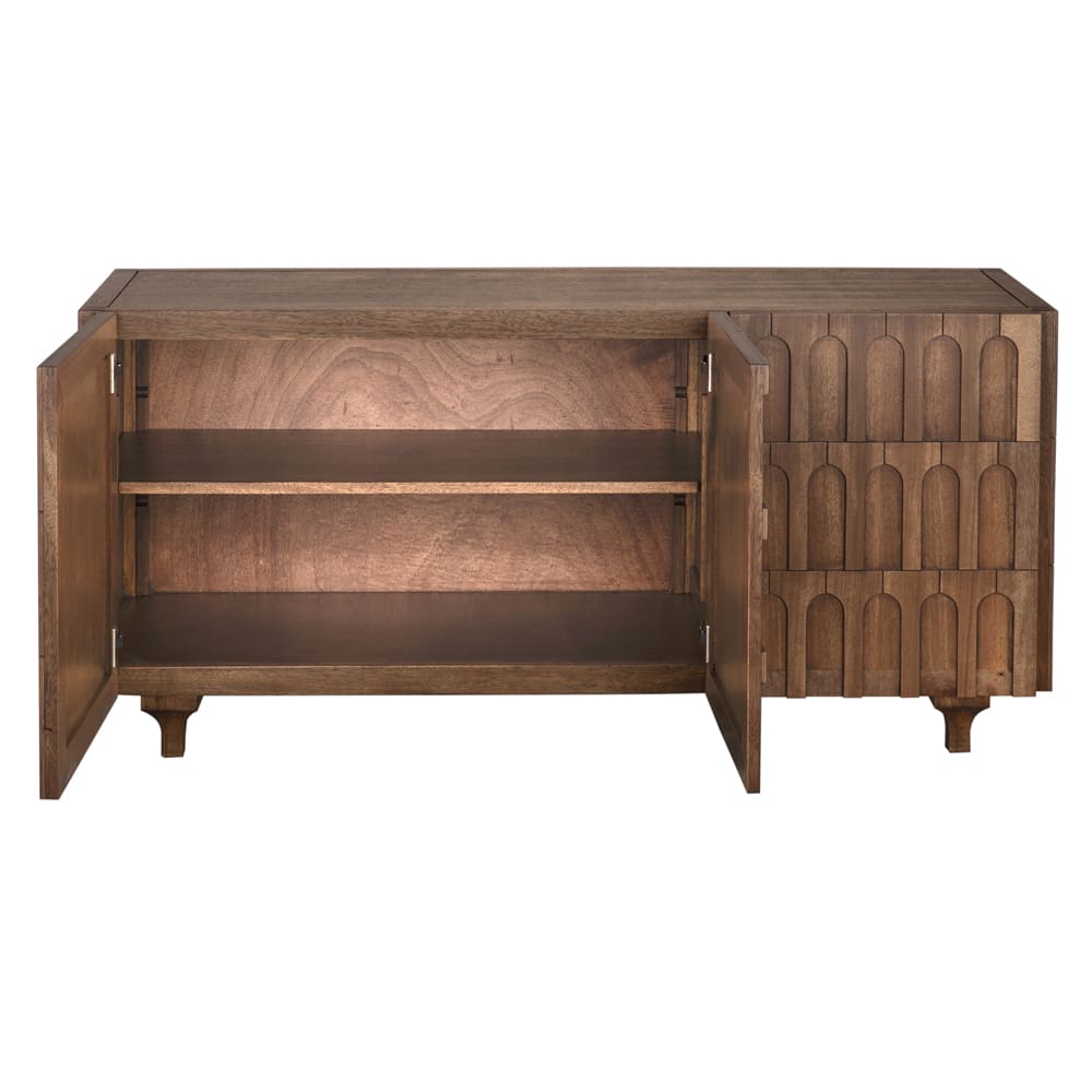 Modea Wooden Brown Sideboard - LOOMLAN - Sideboards