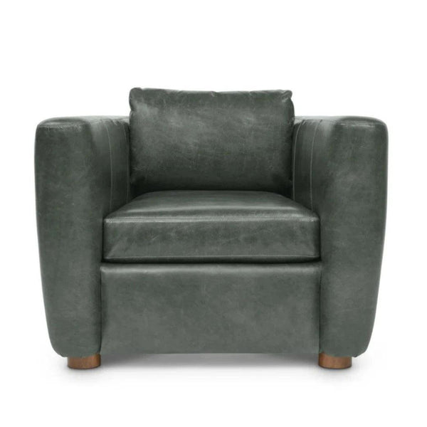 Modern Leather Club Chair - LOOMLAN - One For Victory - Club Chairs