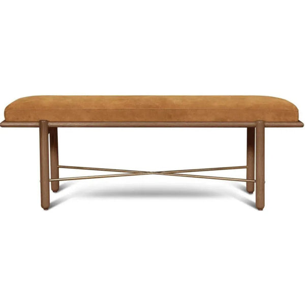 Modern Suede Bedroom Bench Preston - LOOMLAN - One For Victory - Bedroom Benches