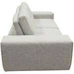 Modular 2 - Seater Adjustable Backrests in Light Grey - LOOMLAN - Diamond Sofa - Modular Sofas