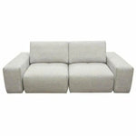 Modular 2 - Seater Adjustable Backrests in Light Grey - LOOMLAN - Diamond Sofa - Modular Sofas