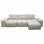 Modular 3 - Seater Chaise Sectional Adjustable Backrest - LOOMLAN - Diamond Sofa - Modular Sofas