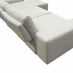 Modular 3 - Seater Chaise Sectional Adjustable Backrest - LOOMLAN - Diamond Sofa - Modular Sofas