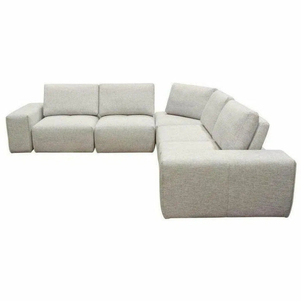 Modular 5 - Seater Corner Sectional Adjustable Backrest - LOOMLAN - Diamond Sofa - Modular Sofas