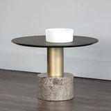 Monaco Marble Round Coffee Table - LOOMLAN - SUNPAN - Coffee Tables