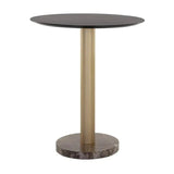 Monaco Wood Topped Round Bar Table - LOOMLAN - SUNPAN - Bar Tables