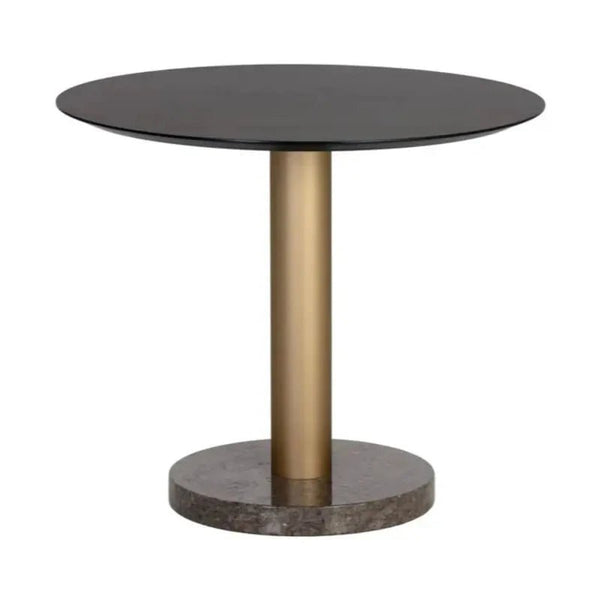 Monaco Wood Toppen Round Dining Table - LOOMLAN - SUNPAN - Dining Tables