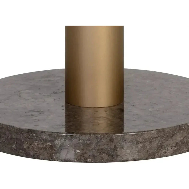 Monaco Wood Toppen Round Dining Table - LOOMLAN - SUNPAN - Dining Tables
